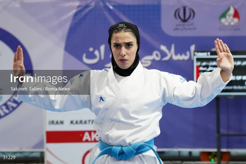 The girls' national karate team selection competition