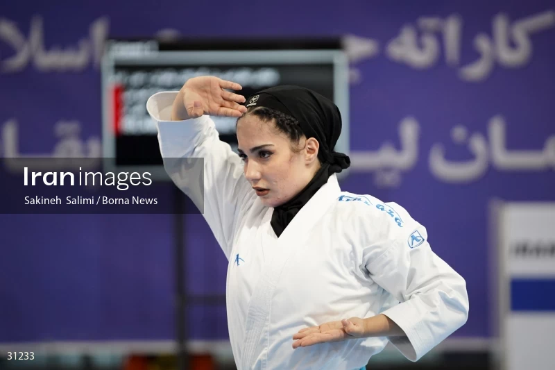 The girls' national karate team selection competition