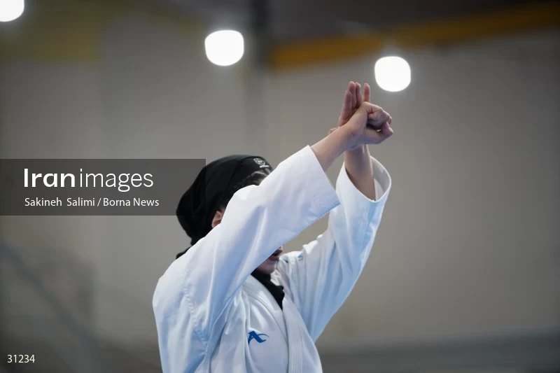 The girls' national karate team selection competition