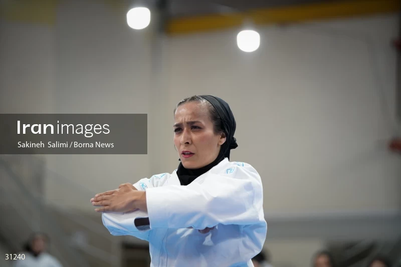 The girls' national karate team selection competition