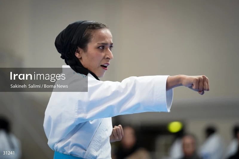 The girls' national karate team selection competition