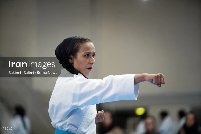The girls' national karate team selection competition