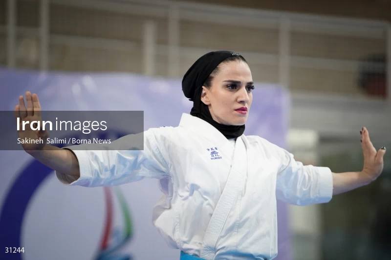 The girls' national karate team selection competition