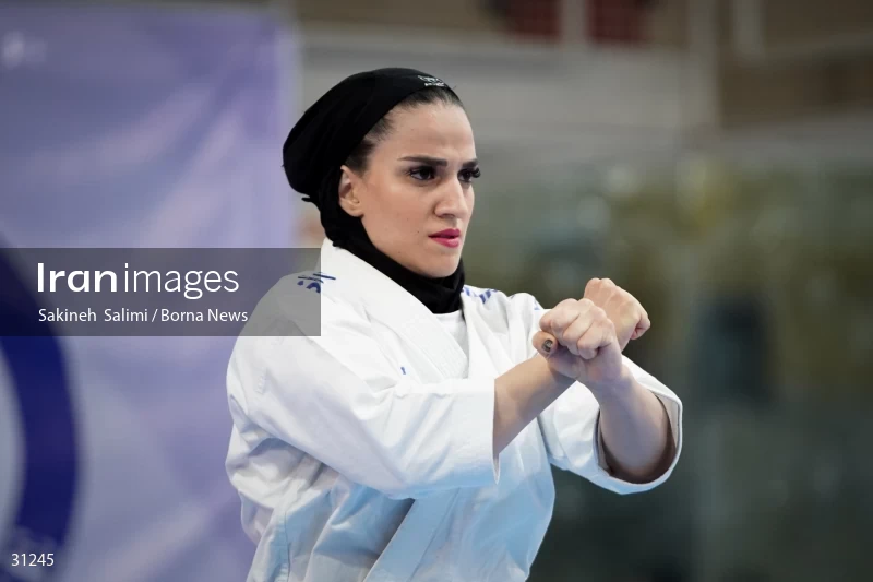 The girls' national karate team selection competition