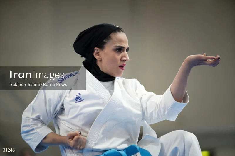 The girls' national karate team selection competition