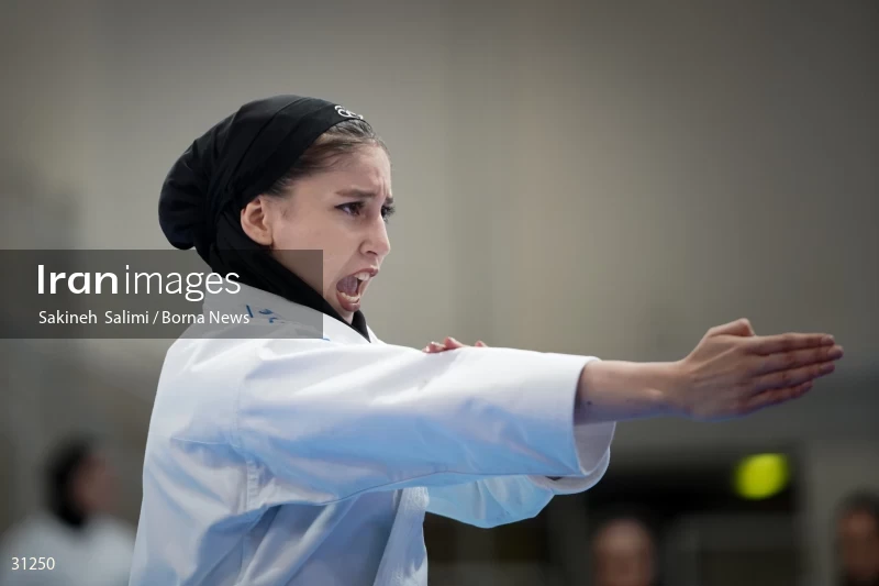 The girls' national karate team selection competition