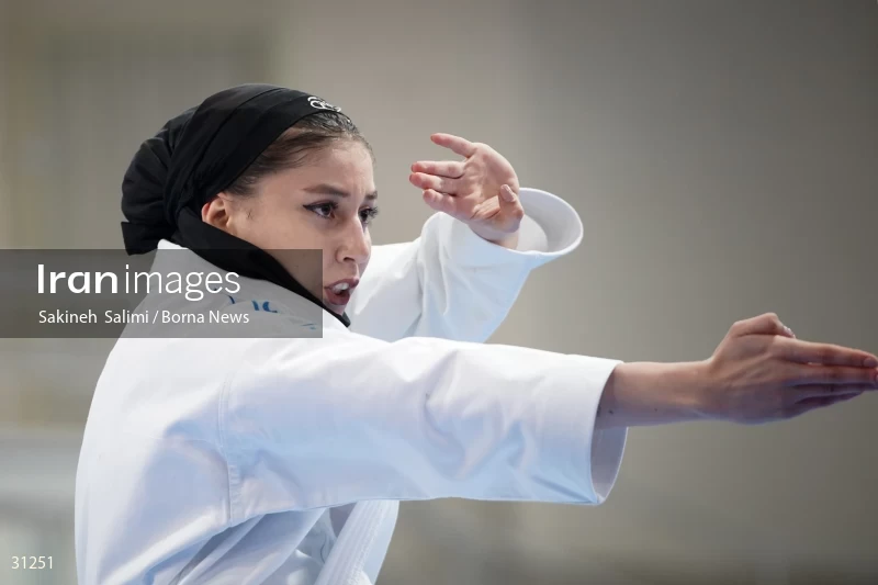 The girls' national karate team selection competition