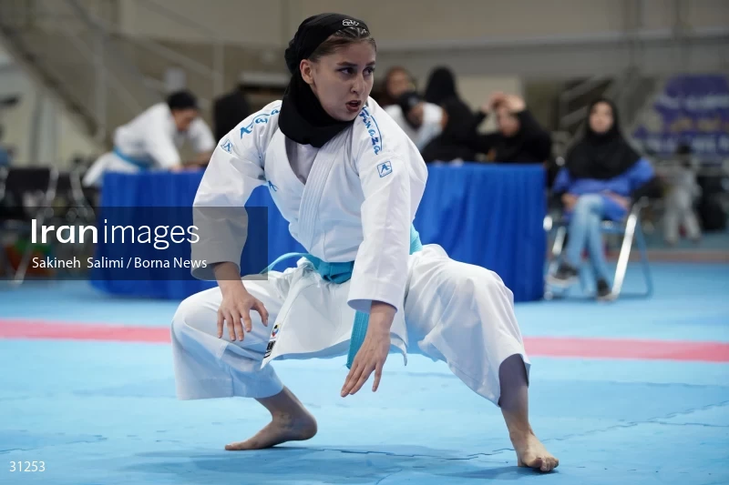 The girls' national karate team selection competition