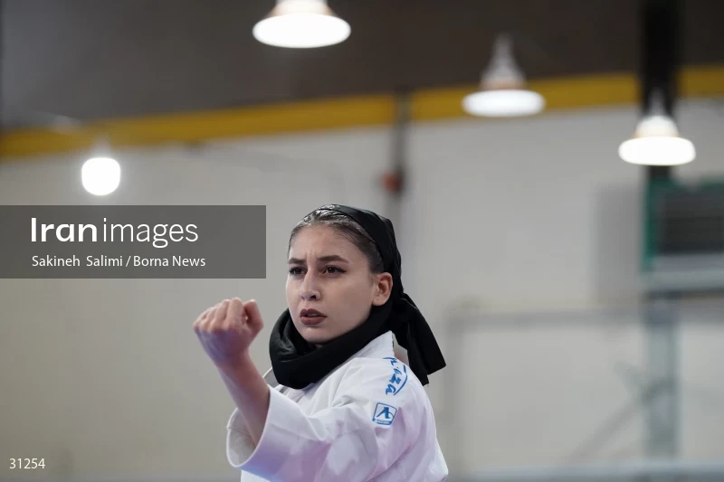 The girls' national karate team selection competition