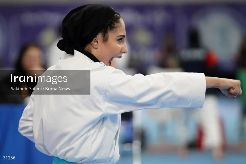 The girls' national karate team selection competition