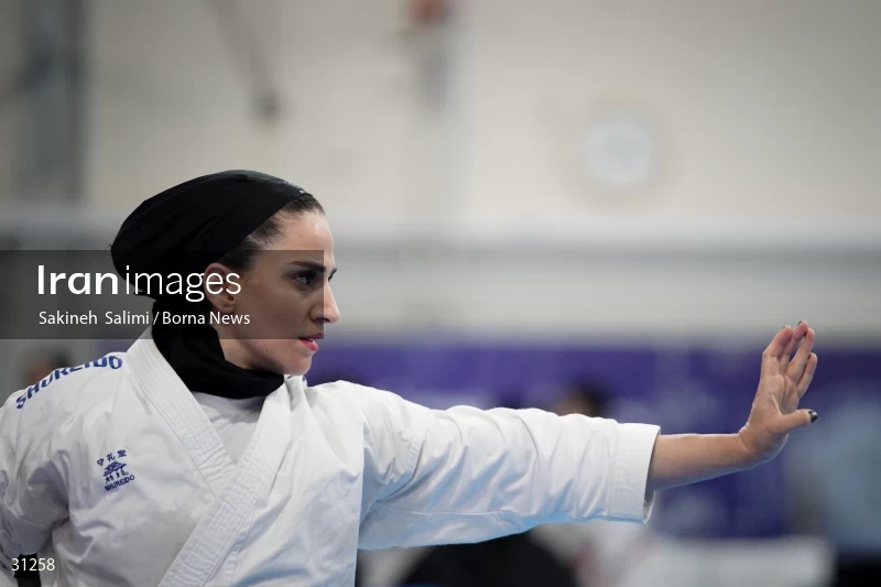 The girls' national karate team selection competition