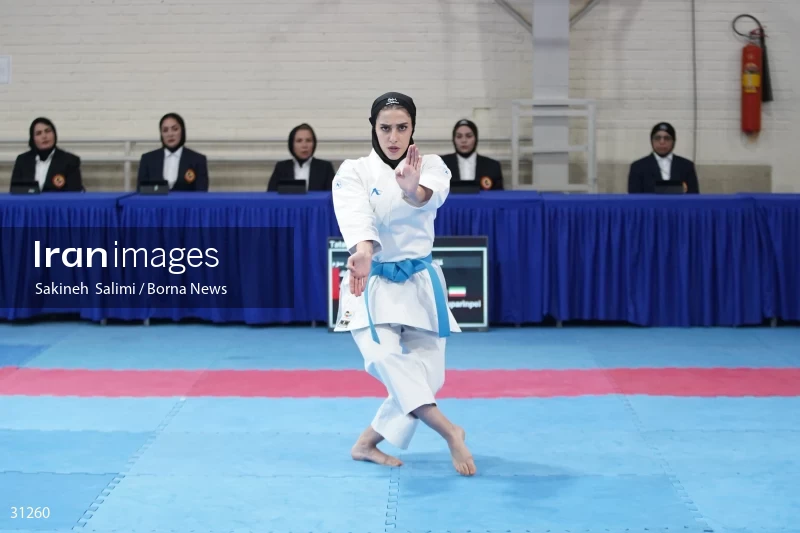 The girls' national karate team selection competition