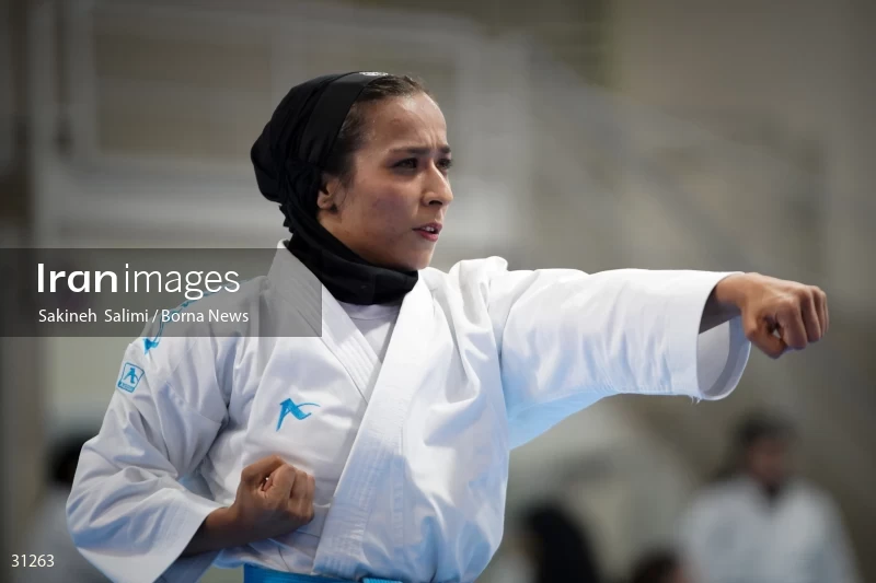 The girls' national karate team selection competition