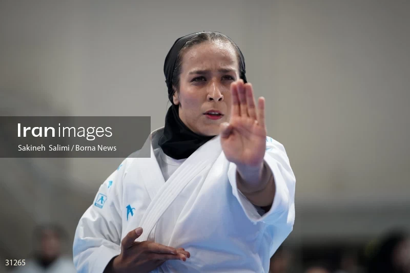 The girls' national karate team selection competition