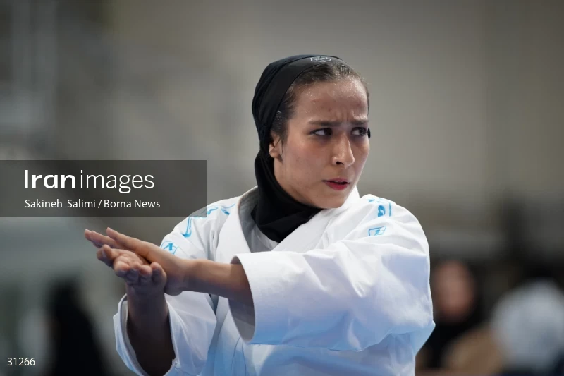 The girls' national karate team selection competition