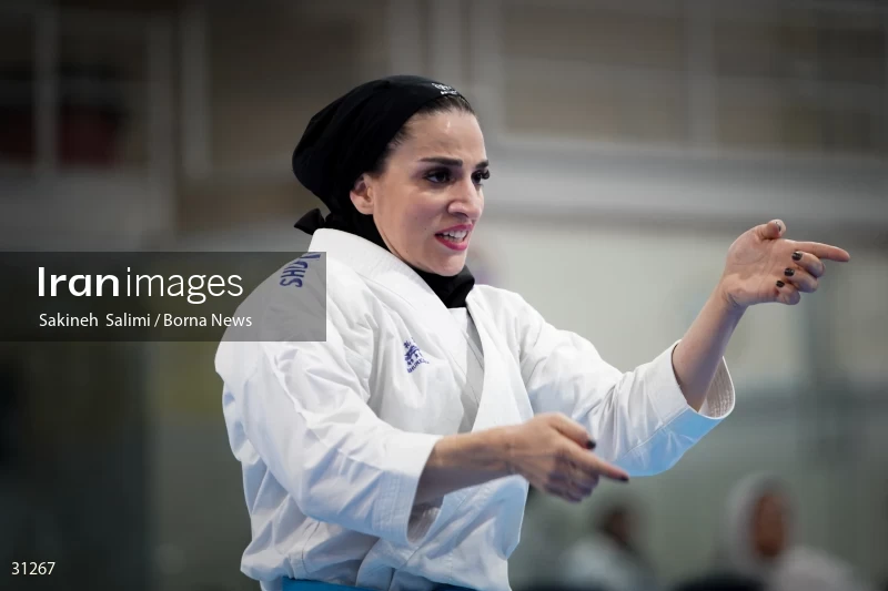 The girls' national karate team selection competition