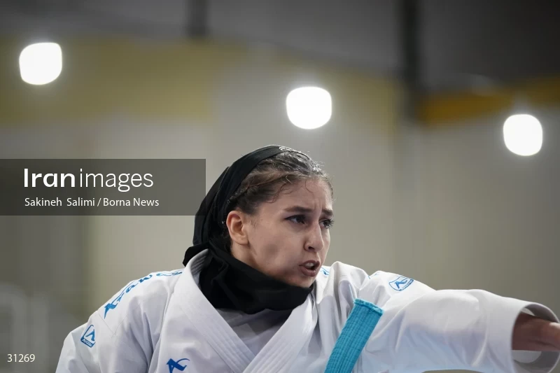 The girls' national karate team selection competition