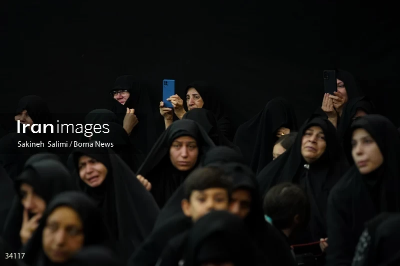 Mourning at Hosseinieh Sadat Akhavi in Tehran