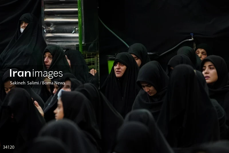 Mourning at Hosseinieh Sadat Akhavi in Tehran