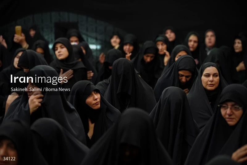 Mourning at Hosseinieh Sadat Akhavi in Tehran