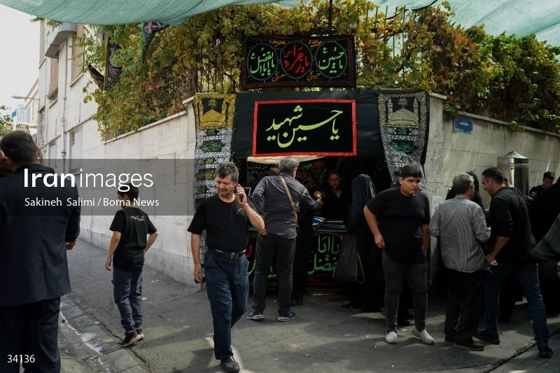 Mourning at Hosseinieh Sadat Akhavi in Tehran