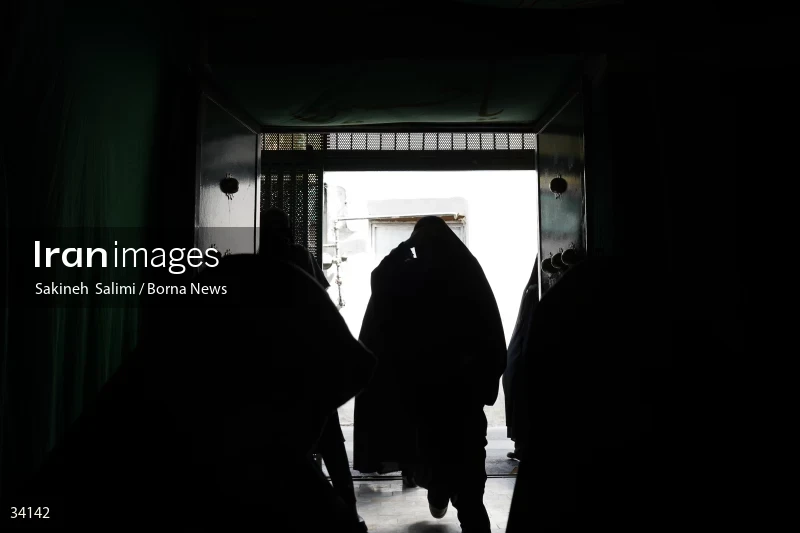 Mourning at Hosseinieh Sadat Akhavi in Tehran
