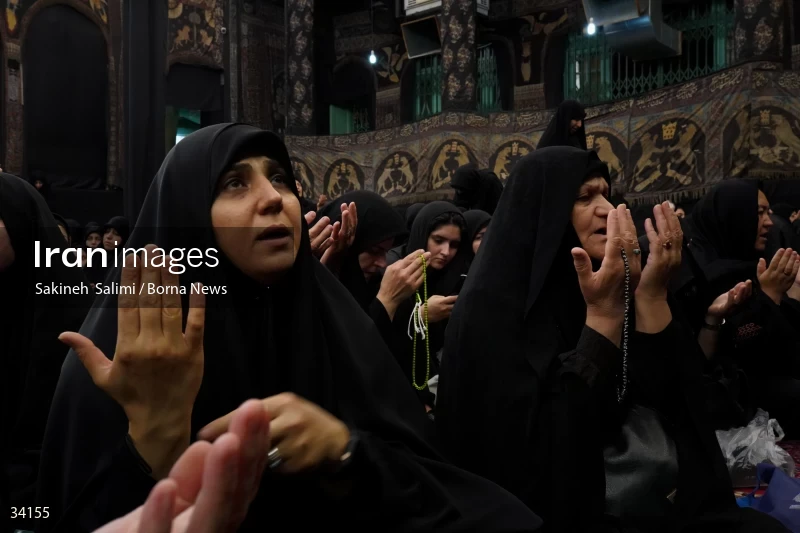 Mourning at Hosseinieh Sadat Akhavi in Tehran