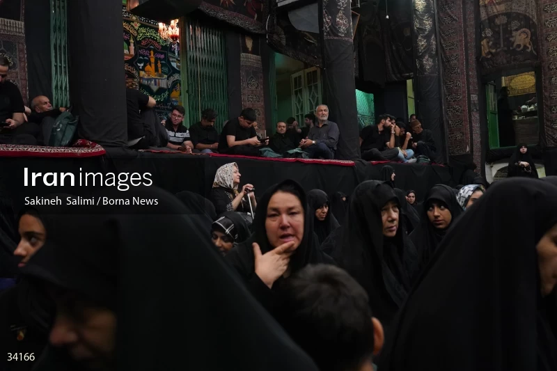 Mourning at Hosseinieh Sadat Akhavi in Tehran
