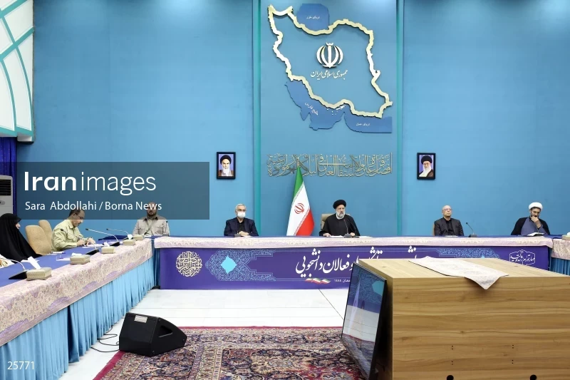 Meeting of representatives of student organizations with the president