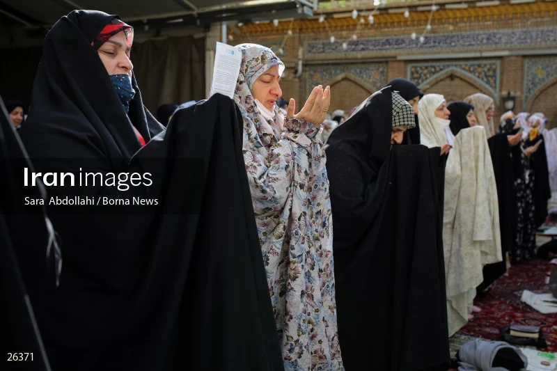 Iranians perform Eid al-Fitr prayers in Tehran