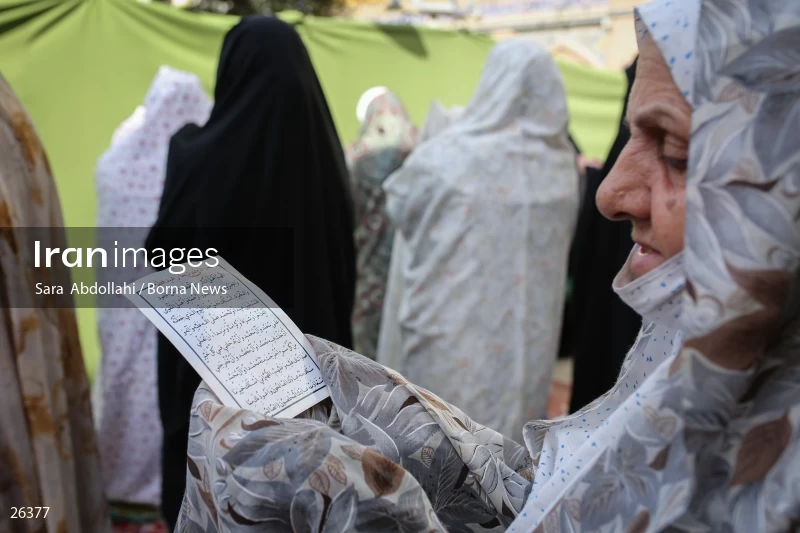 Iranians perform Eid al-Fitr prayers in Tehran