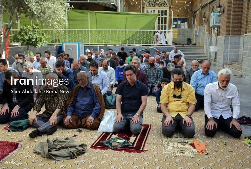 Iranians perform Eid al-Fitr prayers in Tehran