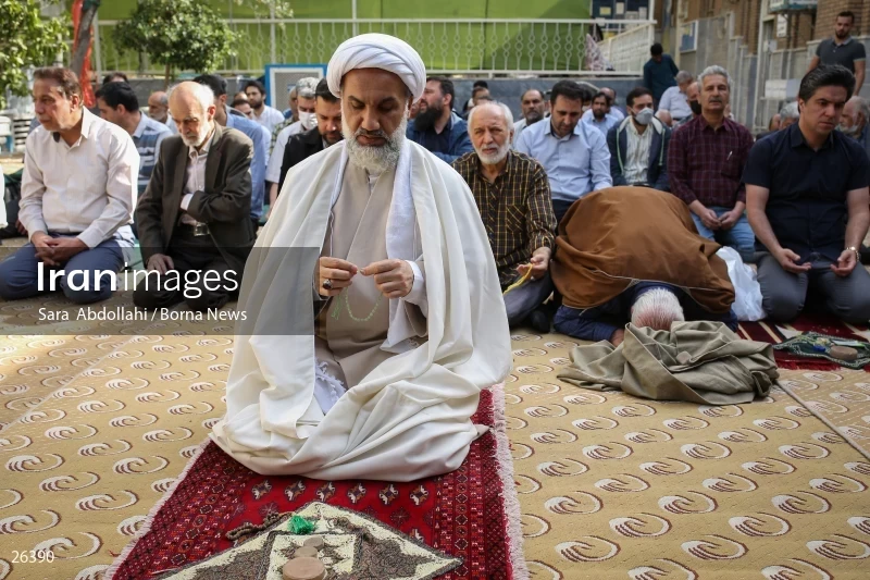 Iranians perform Eid al-Fitr prayers in Tehran