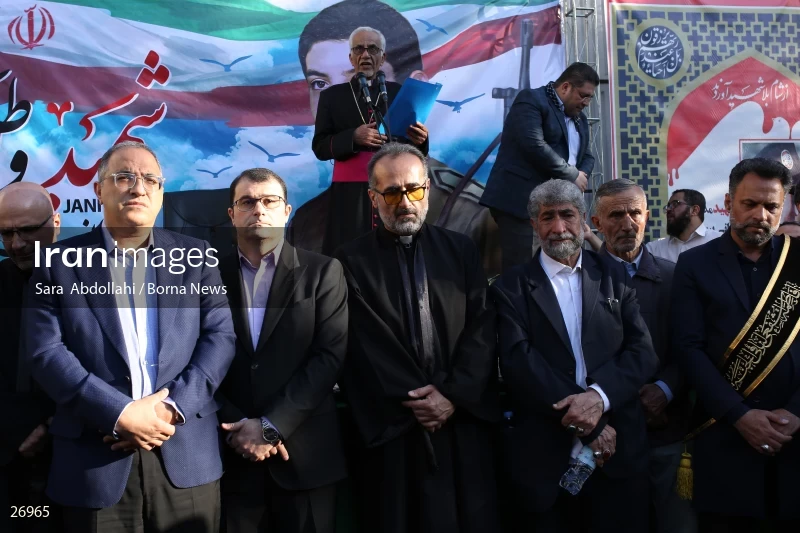 Funeral ceremony of martyr Johnny Bet Oshana
