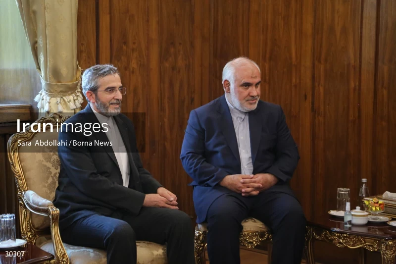 The meeting of the released Iranian diplomat Asadollah Asadi with the Minister of Foreign Affairs
