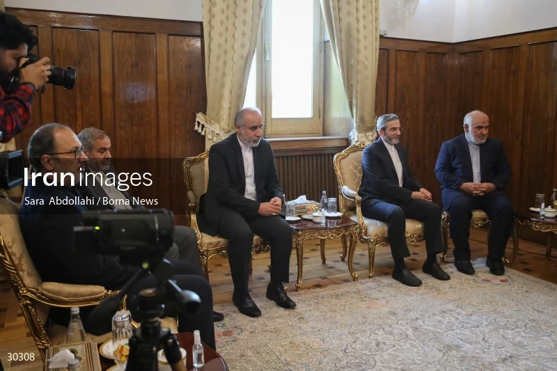 The meeting of the released Iranian diplomat Asadollah Asadi with the Minister of Foreign Affairs