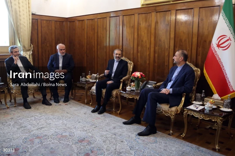 The meeting of the released Iranian diplomat Asadollah Asadi with the Minister of Foreign Affairs