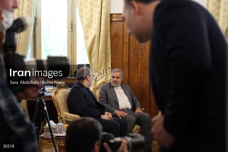 The meeting of the released Iranian diplomat Asadollah Asadi with the Minister of Foreign Affairs