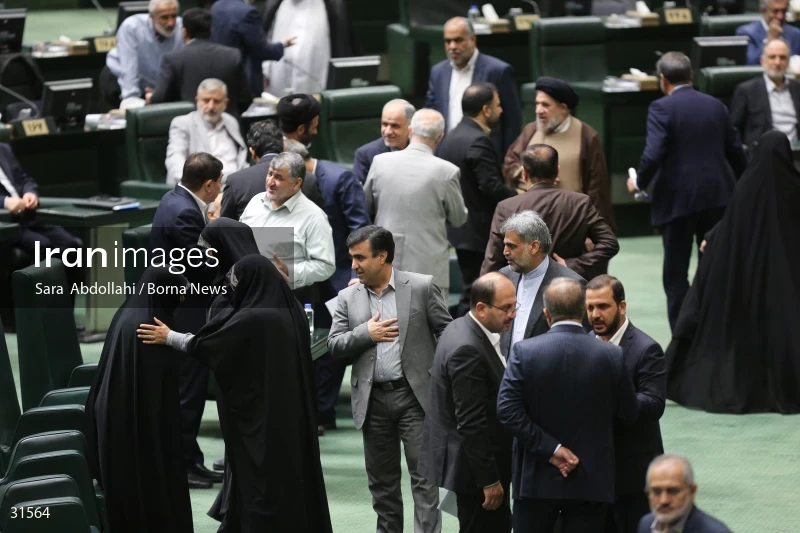 The meeting of Iranian Parliament to review the qualifications of the proposed Minister of Agriculture
