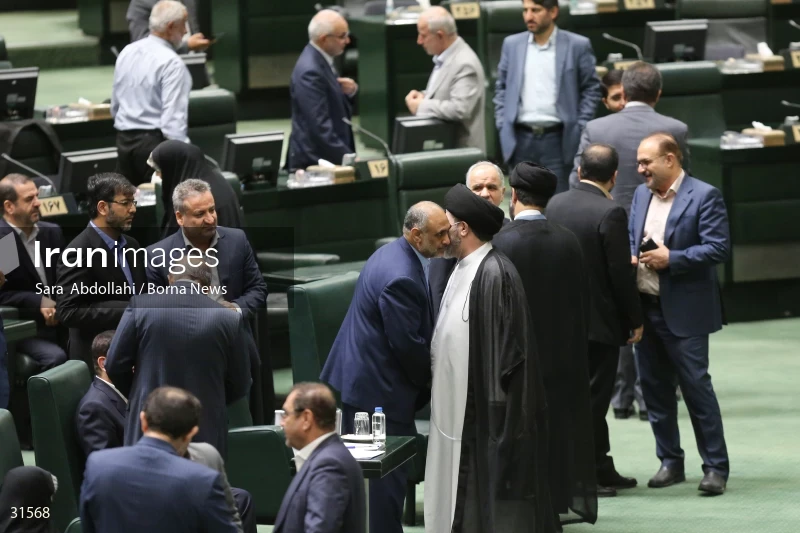 The meeting of Iranian Parliament to review the qualifications of the proposed Minister of Agriculture