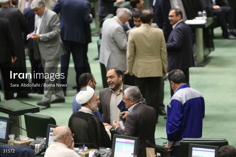 The meeting of Iranian Parliament to review the qualifications of the proposed Minister of Agriculture