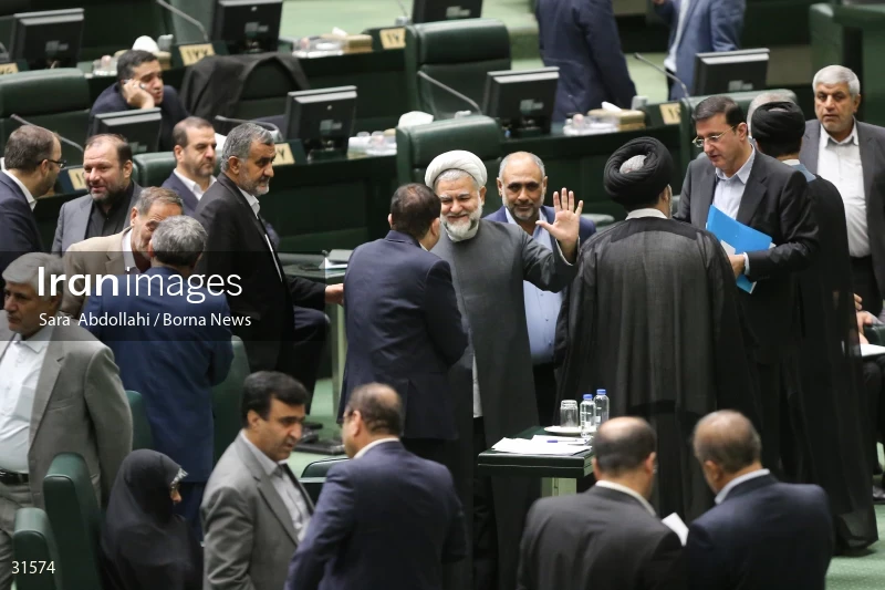 The meeting of Iranian Parliament to review the qualifications of the proposed Minister of Agriculture
