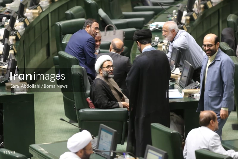 The meeting of Iranian Parliament to review the qualifications of the proposed Minister of Agriculture