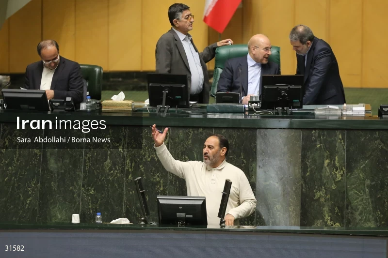 The meeting of Iranian Parliament to review the qualifications of the proposed Minister of Agriculture