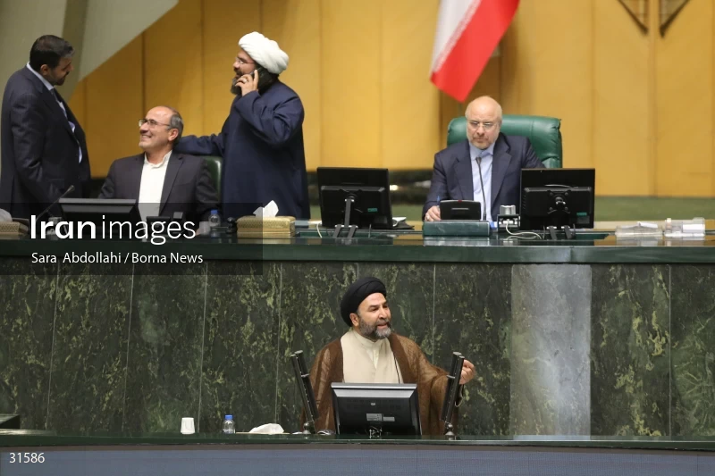 The meeting of Iranian Parliament to review the qualifications of the proposed Minister of Agriculture