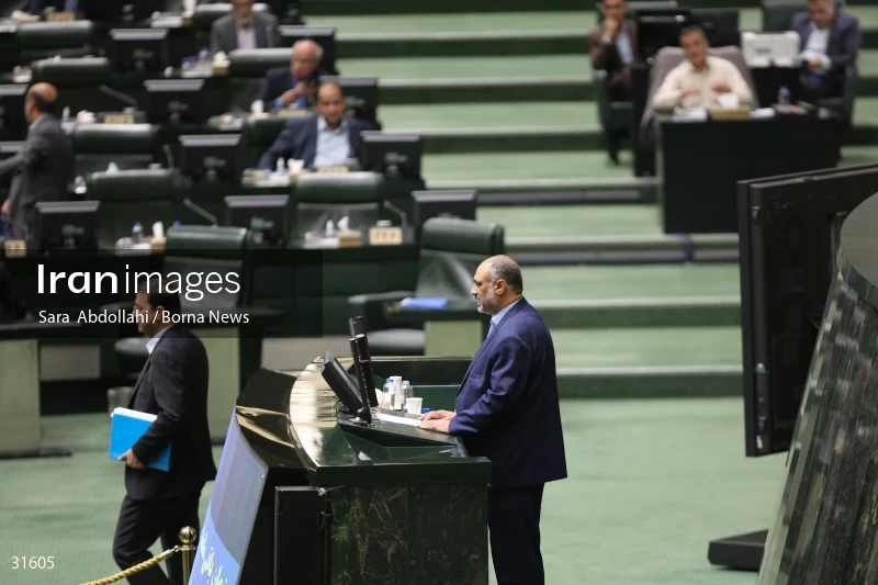 The meeting of Iranian Parliament to review the qualifications of the proposed Minister of Agriculture
