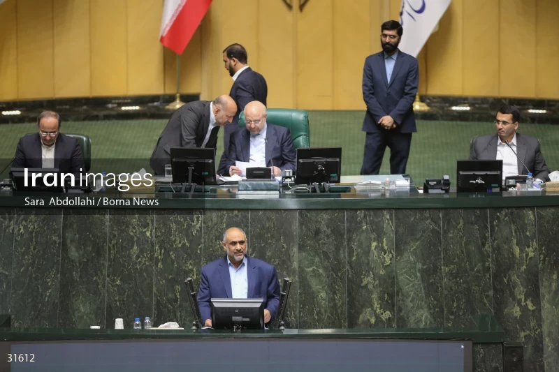 The meeting of Iranian Parliament to review the qualifications of the proposed Minister of Agriculture