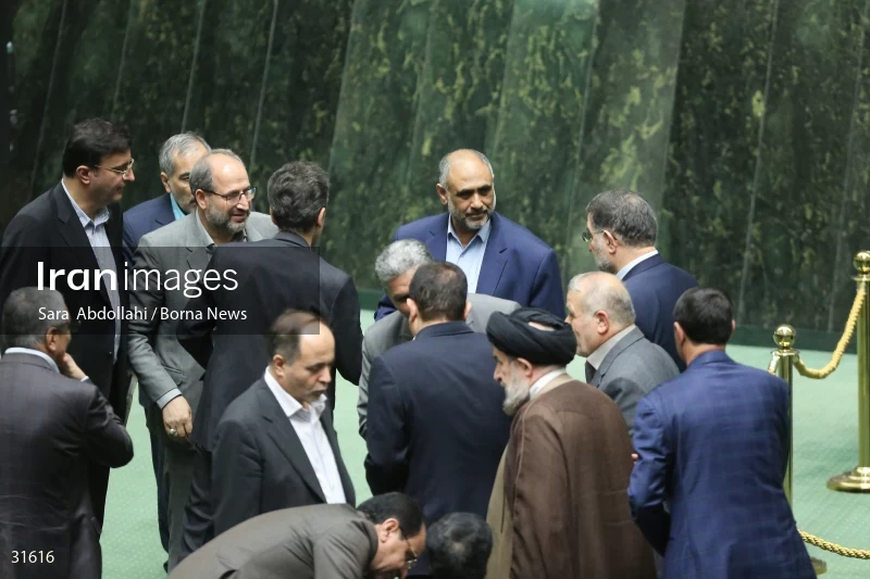 The meeting of Iranian Parliament to review the qualifications of the proposed Minister of Agriculture
