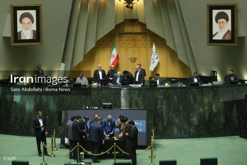 The meeting of Iranian Parliament to review the qualifications of the proposed Minister of Agriculture