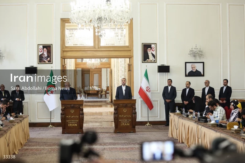 Meeting of foreign ministers of Iran and Algeria
